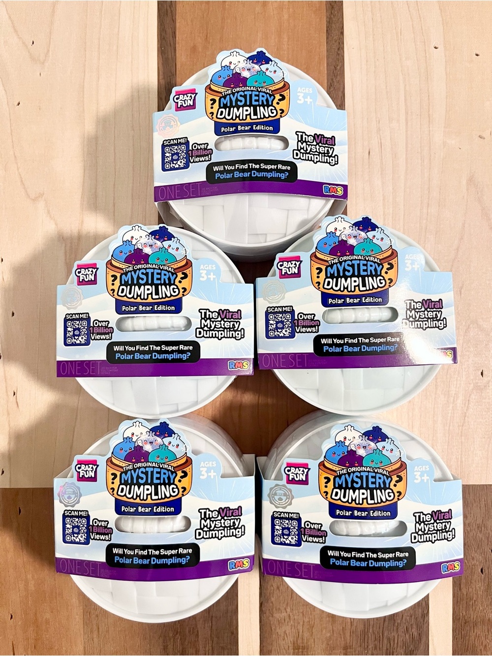 Viral RMS Mystery Dumpling Polar Bear Edition Bundle of 5